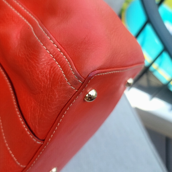 Dooney & Bourke coral satchel VGUC - Picture 7 of 11